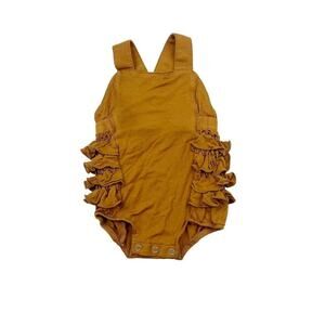 Kate Quinn Bamboo Cross Back Ruffle Romper